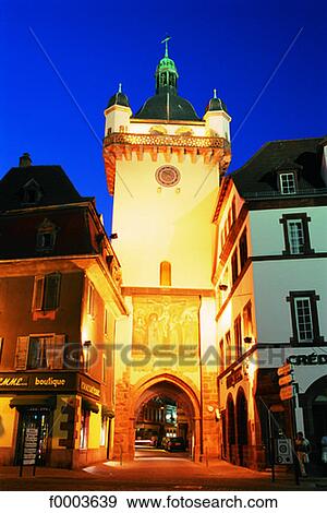 France, Alsace, Selestat, belfry View Large Photo Image Stock Photo - France, Alsace, Selestat, belfry. Fotosearch