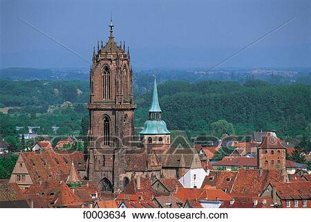 France, Alsace, Selestat, St Georges Church View Large Photo Image Picture - France, Alsace, Selestat, St Georges Church. Fotosearch