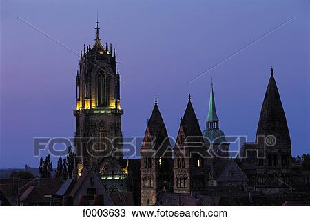 Stock Image - France, Alsace, Selestat, St Georges Church. Fotosearch