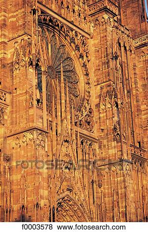 Stock Photo - France, Alsace, Strasbourg Cathedral.. Fotosearch
