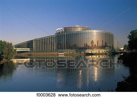 France, Alsace, Strasbourg, European parliament View Large Photo Image Stock Photo - France, Alsace, Strasbourg, European parliament. Fotosearch