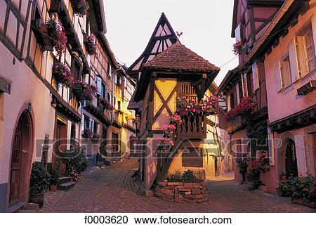 France, Alsace, Village of Eguishem View Large Photo Image Stock Image - France, Alsace, Village of Eguishem. Fotosearch