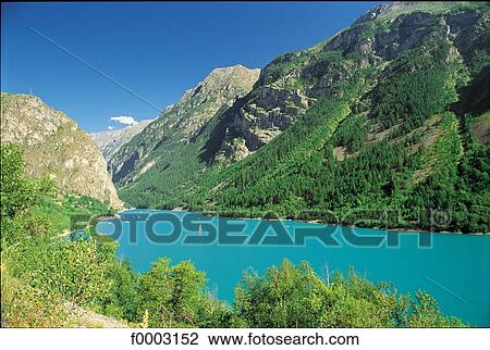 Stock Image - France, Lake. Fotosearch
