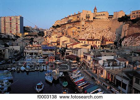 France, Marseilles, the Little Harbour View Large Photo Image Stock Photo - France, Marseilles, the Little Harbour. Fotosearch
