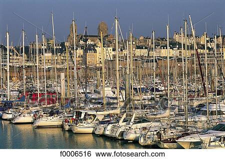 Stock Photograph - France, Normandy, Granville harbour. Fotosearch