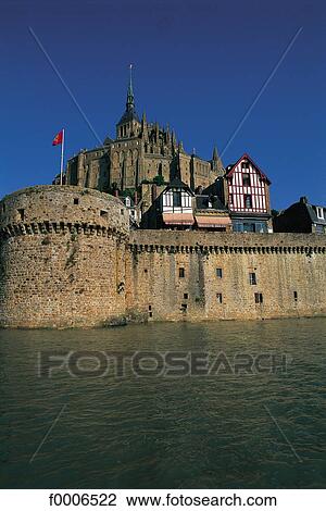France, Normandy, Mont Saint-Michel View Large Photo Image Stock Image - France, Normandy, Mont Saint-Michel. Fotosearch