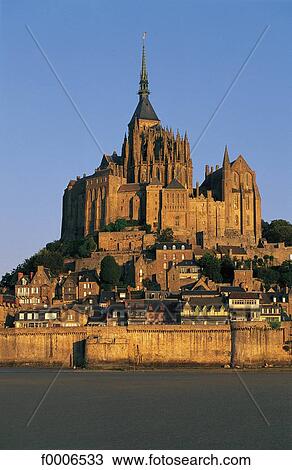 France, Normandy, Mont Saint Michel View Large Photo Image Stock Image - France, Normandy, Mont Saint Michel. Fotosearch