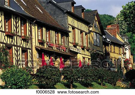 France, Normandy, Street in Bec Hellouin View Large Photo Image Stock Photo - France, Normandy, Street in Bec Hellouin. Fotosearch