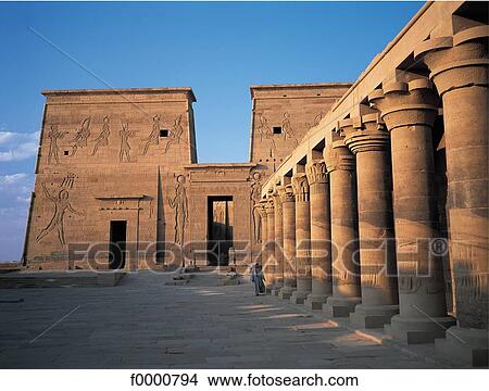 Egyp, Aswan, temple of Philae View Large Photo Image Picture - Egyp, Aswan, temple of Philae. Fotosearch