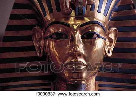Egyp, Cairo, Antiquity Museum, golden Toutankhamon mask View Large Photo Image Stock Photo - Egyp, Cairo, Antiquity Museum, golden Toutankhamon mask. Fotosearch