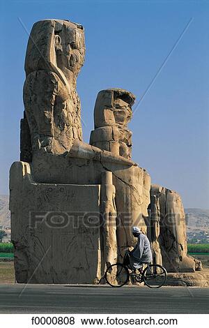 Stock Photo - Egyp, Luxor, left bank of the Nile River. Fotosearch