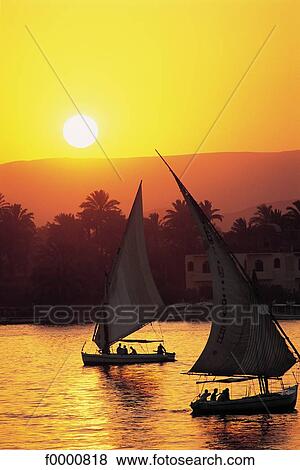 Egyp, Luxor, the Nile River View Large Photo Image Stock Photo - Egyp, Luxor, the Nile River. Fotosearch
