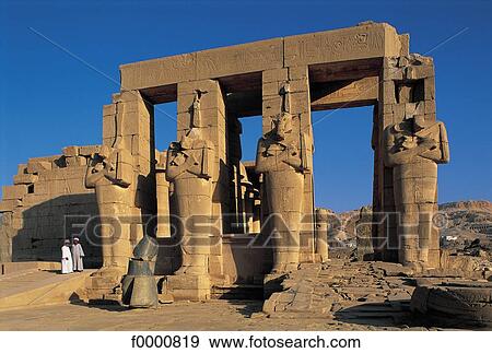 Egyp, Luxor, the Ramasseum, Temple of Ramses II View Large Photo Image Stock Photo - Egyp, Luxor, the Ramasseum, Temple of Ramses II. Fotosearch