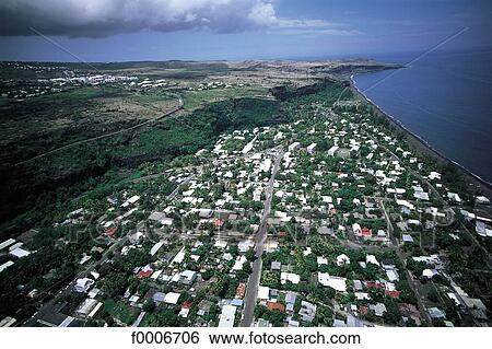 Reunion, Aerial view of Saint Denis View Large Photo Image Stock Photograph - Reunion, Aerial view of Saint Denis. Fotosearch
