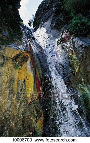 Reunion, Canyoning in the Cilaos cirque View Large Photo Image Stock Image - Reunion, Canyoning in the Cilaos cirque. Fotosearch