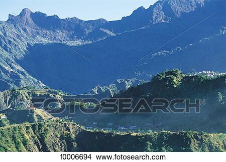 Picture - Reunion, Cirque of Cilaos. Fotosearch