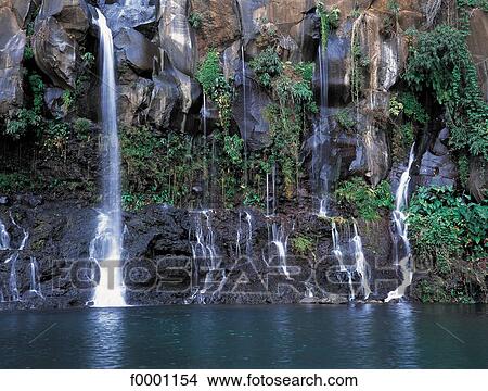 Reunion, Saint Gilles les Hauts, waterfall View Large Photo Image Picture - Reunion, Saint Gilles les Hauts, waterfall. Fotosearch