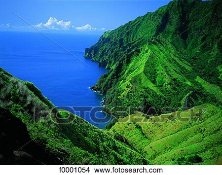 French Polynesia, Marquesas landscape View Large Photo Image Picture - French Polynesia, Marquesas landscape. Fotosearch