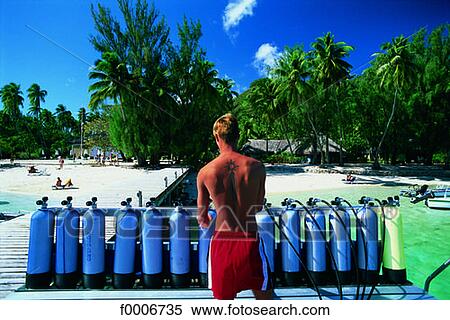 French Polynesia, Moorea, before diving View Large Photo Image Stock Photography - French Polynesia, Moorea, before diving. Fotosearch