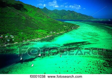 French Polynesia, Moorea Island View Large Photo Image Stock Photo - French Polynesia, Moorea Island. Fotosearch