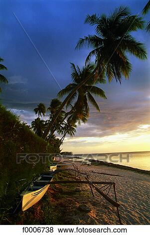 Stock Photo - French Polynesia, Tahiti, stormy sky. Fotosearch