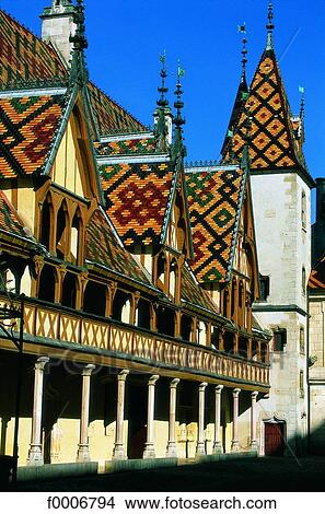 Burgundy, Beaune, General Hospital View Large Photo Image Picture - Burgundy, Beaune, General Hospital. Fotosearch