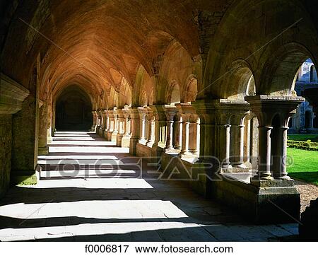 Burgundy, Fontenay Abbey cloister View Large Photo Image Stock Photo - Burgundy, Fontenay Abbey cloister. Fotosearch