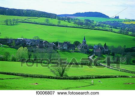 Burgundy, Village View Large Photo Image Stock Photo - Burgundy, Village . Fotosearch