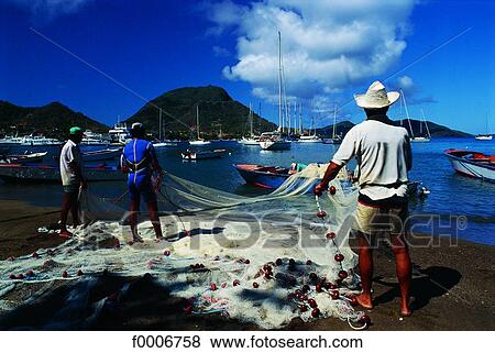 French West Indies, Guadeloupe, Les Saintes, fishermen View Large Photo Image Stock Photo - French West Indies, Guadeloupe, Les Saintes, fishermen. Fotosearch