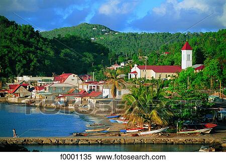 Stock Photography - French West Indies, Guadeloupe, Marigot. Fotosearch