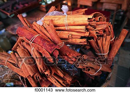 Stock Image - French West Indies, Martinique, cinnamon. Fotosearch