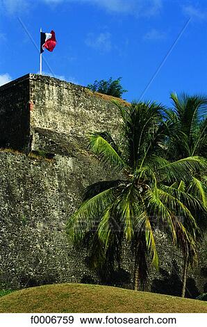 Stock Photo - French West Indies, Martinique, Fort de France, St Louis fort. Fotosearch