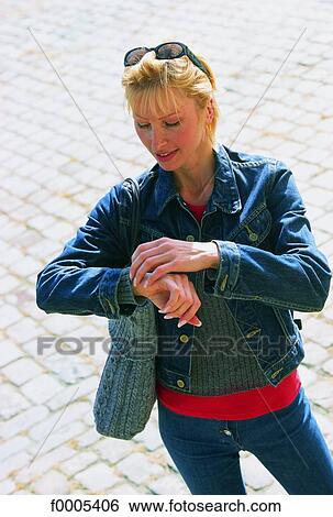 Stock Photograph - lifestyle, girl, woman, people, A Day with Julia. Fotosearch