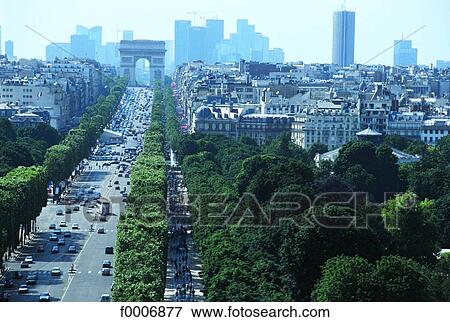 France, Paris, Avenue de la Grande Armee View Large Photo Image Stock Photo - France, Paris, Avenue de la Grande Armee. Fotosearch