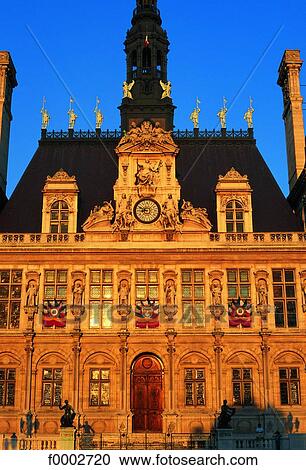 France, Paris, City Hall View Large Photo Image Stock Image - France, Paris, City Hall. Fotosearch