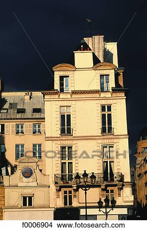 France, Paris, Front of a Parisian building View Large Photo Image Picture - France, Paris, Front of a Parisian building. Fotosearch