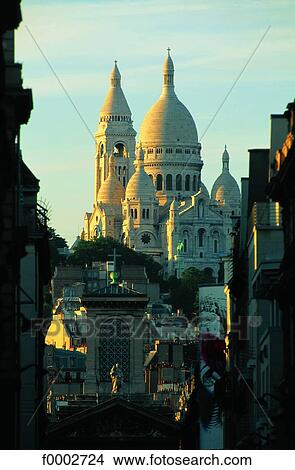 France, Paris, Montmartre, The Sacre Coeur View Large Photo Image Picture - France, Paris, Montmartre, The Sacre Coeur. Fotosearch
