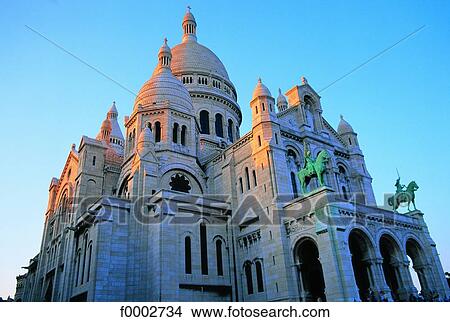 France, Paris, Montmartre, The Sacre Coeur View Large Photo Image Picture - France, Paris, Montmartre, The Sacre Coeur. Fotosearch