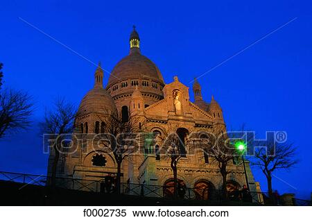 Stock Photography - France, Paris, Montmartre, The Sacre Coeur. Fotosearch