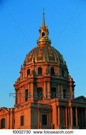 Stock Image - France, Paris, The Invalides dome. Fotosearch