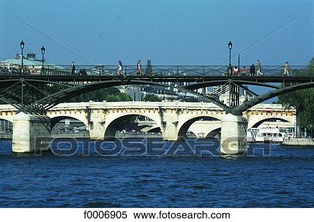France, Paris, The Pont des Arts Bridge and the Pont Neuf Bridge View Large Photo Image Stock Photography - France, Paris, The Pont des Arts Bridge and the Pont Neuf Bridge. Fotosearch