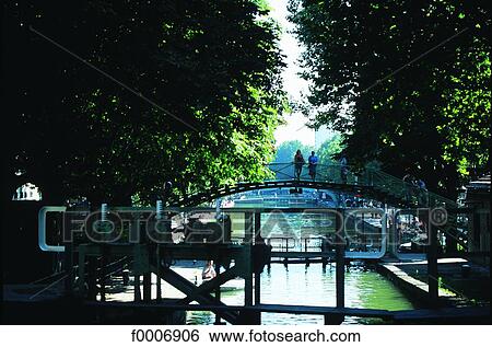 France, Paris, The Saint Martin canal View Large Photo Image Stock Photograph - France, Paris, The Saint Martin canal. Fotosearch