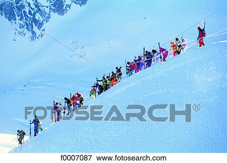 France, Alps, Chamonix, the White Valley, skiers View Large Photo Image Stock Photo - France, Alps, Chamonix, the White Valley, skiers. Fotosearch