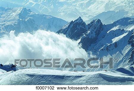 France, Alps, Val Thorens, avalanche View Large Photo Image Stock Image - France, Alps, Val Thorens, avalanche. Fotosearch