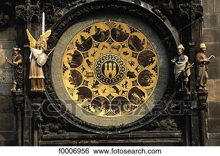 Prague, Astronomical clock View Large Photo Image Stock Photograph - Prague, Astronomical clock. Fotosearch