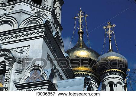 Stock Photo - Prague, Church architecture detail. Fotosearch