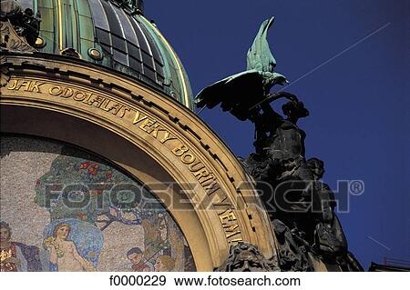 Prague, City Hall View Large Photo Image Stock Photo - Prague, City Hall. Fotosearch