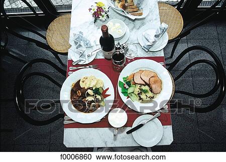 Prague, Restaurant table View Large Photo Image Stock Image - Prague, Restaurant table. Fotosearch