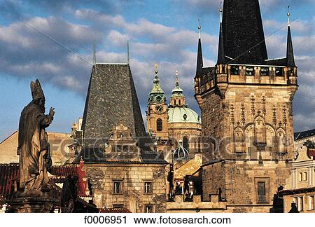Prague, The Charles Bridge and Hradcany View Large Photo Image Stock Image - Prague, The Charles Bridge and Hradcany. Fotosearch