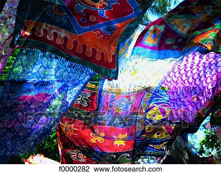 Mauritius Island, batik fabrics View Large Photo Image Stock Image - Mauritius Island, batik fabrics. Fotosearch